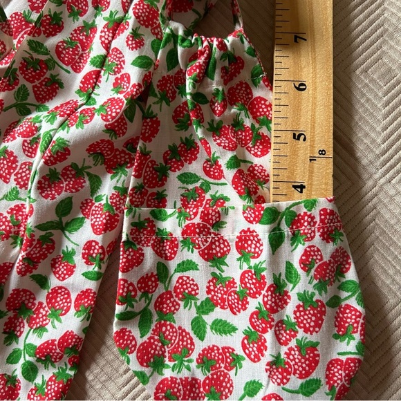 Vintage skirt size 10 runs small like sz 4/6 strawberries pin up retro red white - Picture 9 of 15